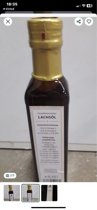 Olej z łososia tłoczony na zimno 250 ml