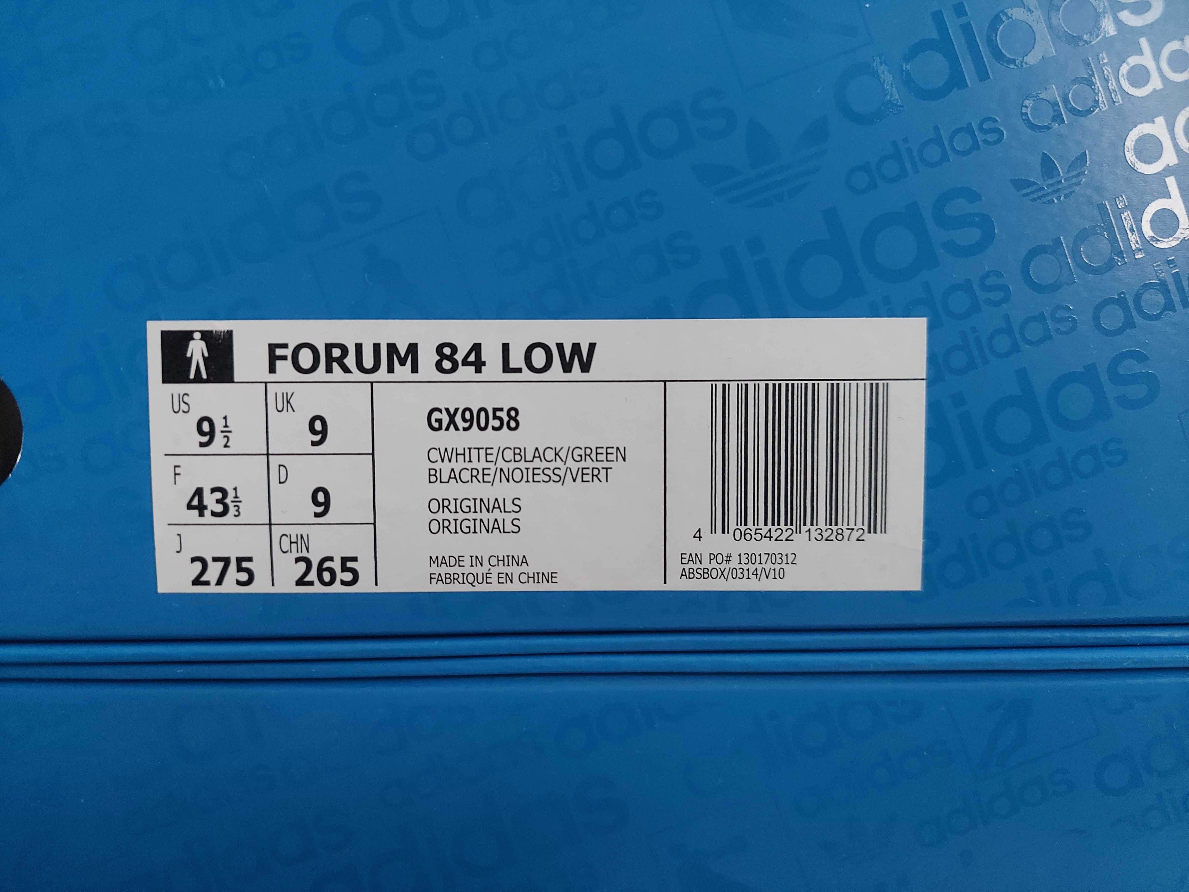 Adidas buty sportowe Forum 84 Low r. 43 1/3 | GX9058