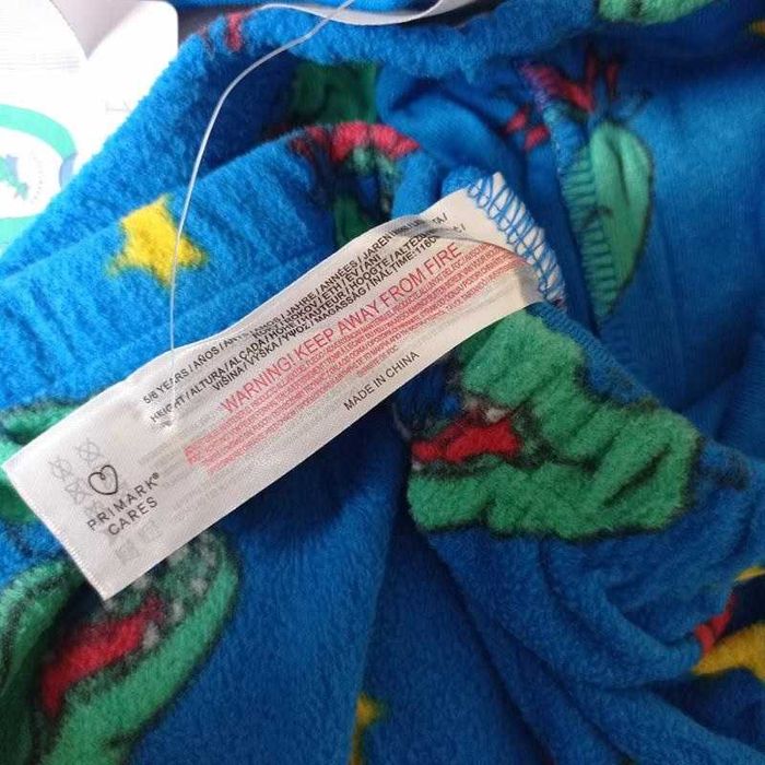 Тепла флісова піжама домашній костюм динозавр primark  116 122 128