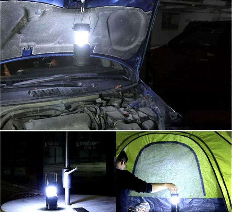 Складной кемпинговый фонарь с солнечной батареей и функцией Powerbank