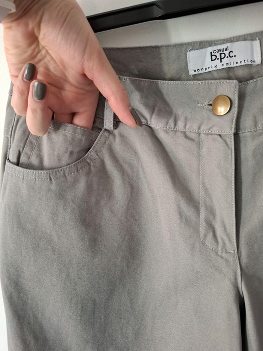 Nowe spodnie proste szerokie damskie ocieplone bojówki cargo dzwony