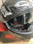 Kask SMK szaro-czarny Typhoon-S01 rozm S
