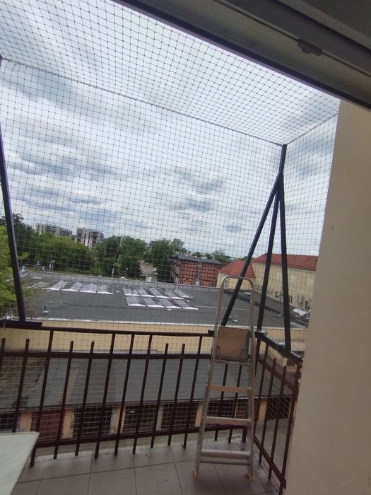 Montaż siatki na balkon dla kota/przeciw ptakom: W MAX 5 DNI ROBOCZYCH