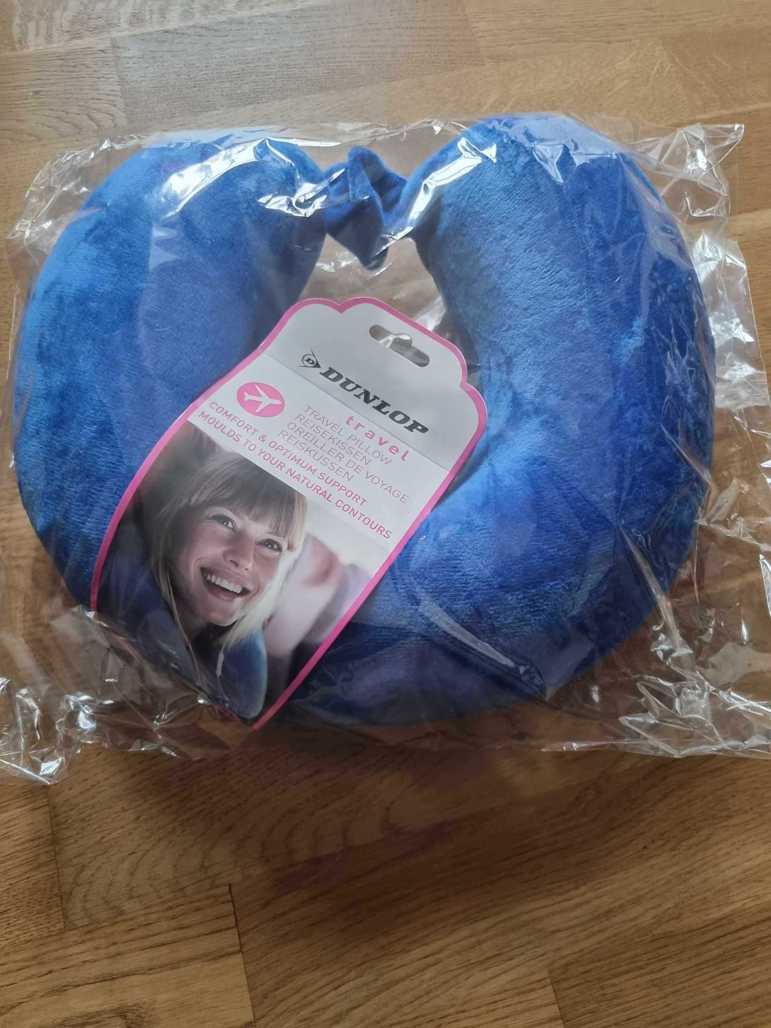 Poduszka podróżna Dunlop Niebieska Nowa