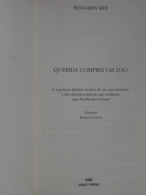Querida, Comprei Um Zoo de Benjamin Mee