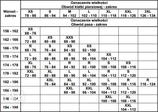 Mundur Wojskowy wzór 124  WZ 2010 klasy mundurowe XXL, XL, L, M, S, XS