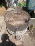 Fogareiro em tambor de inox