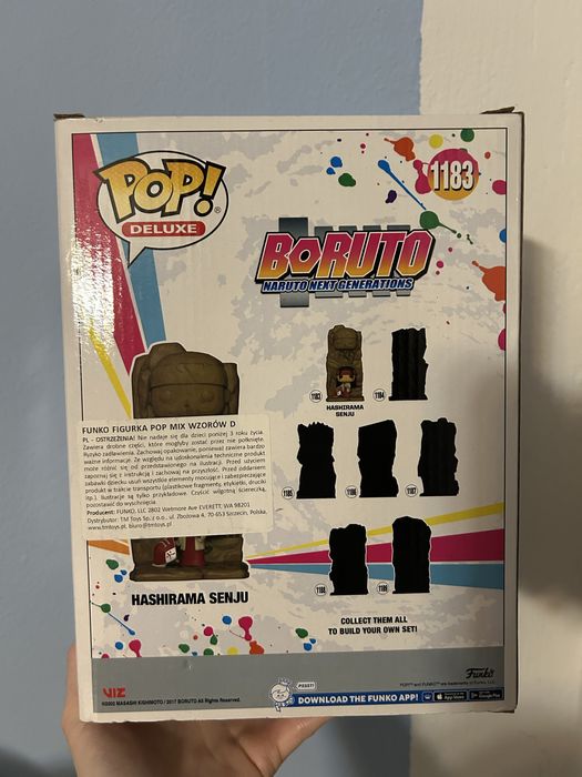 Pudełko po Funko Pop XXL Hashirama Senju Boruto Naruto nr 1183