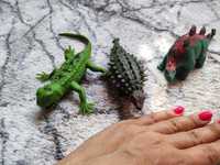 Zestaw figurki gumowe dinozaury jaszczurka