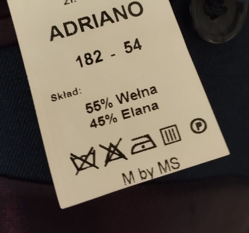 Garnitur męski Adriano Calitri granatowy