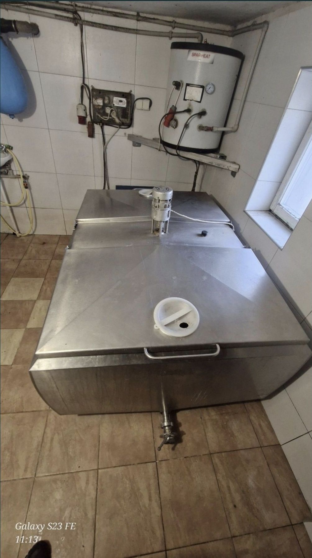 Dojarka przewodowa zbiornik 1000L z odzyskiem  ciepła