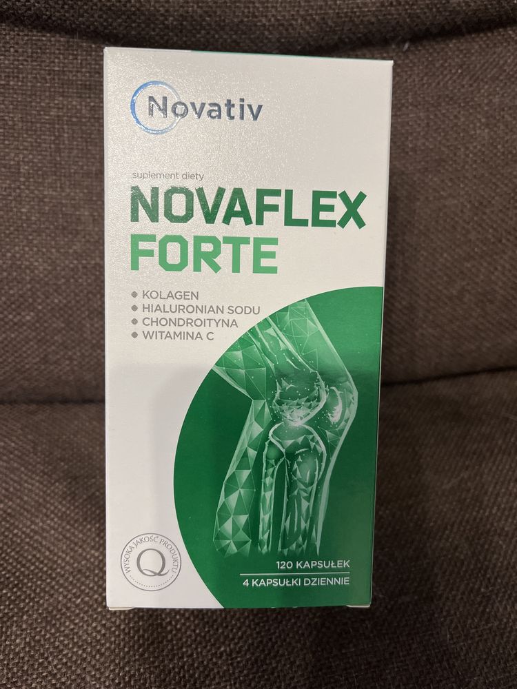 Novaflex Forte Novativ 120 kap. pomaga w odbudowie chrząstki stawowej