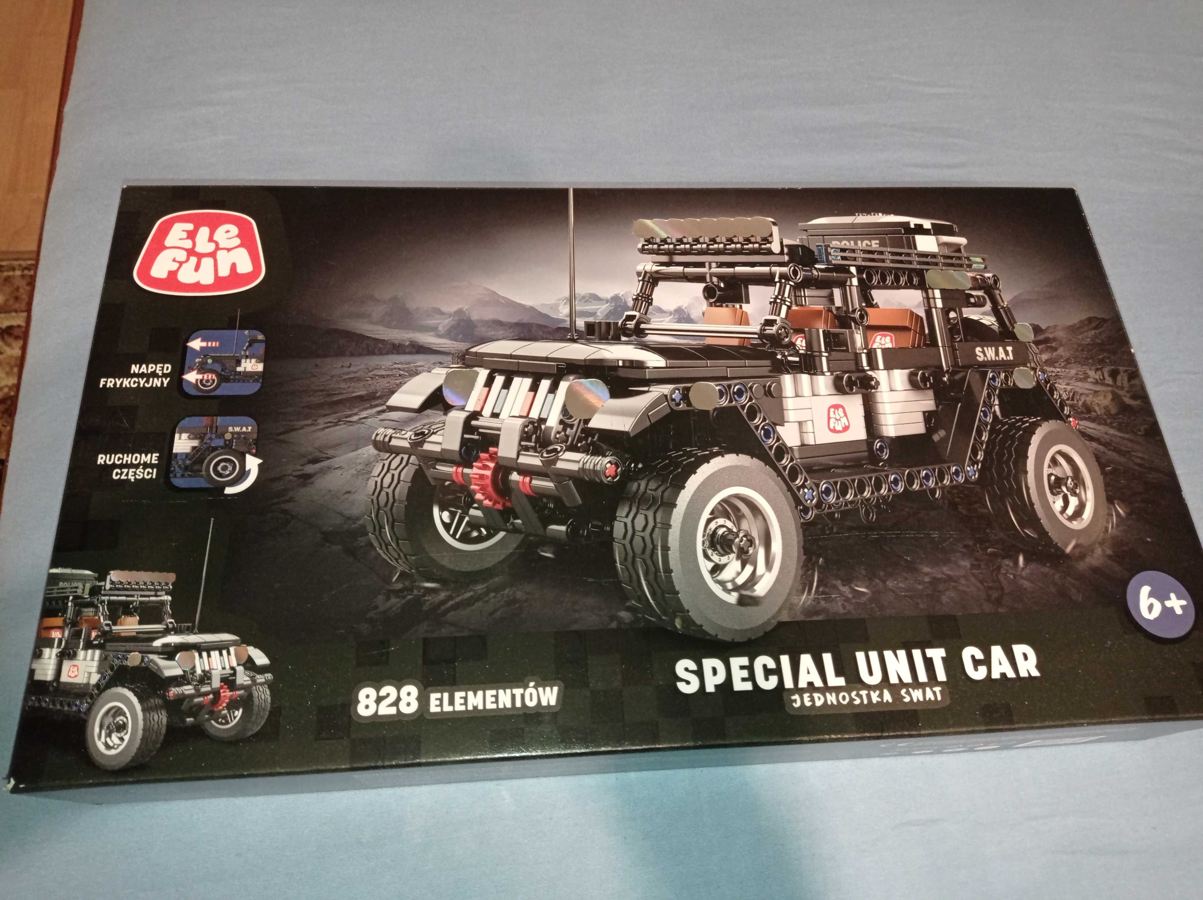 KLOCKI ELEFUN JEDNOSTKA SWAT 825el - jak klocki LEGO, pod choinka !
