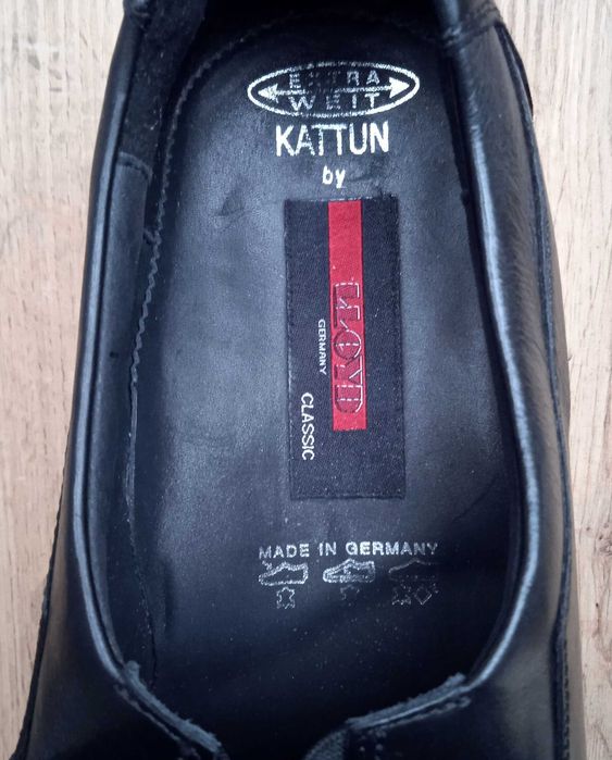 Німецькі натуральні шкіряні чоловічі туфлі, чорні лофери, демі, р. 41