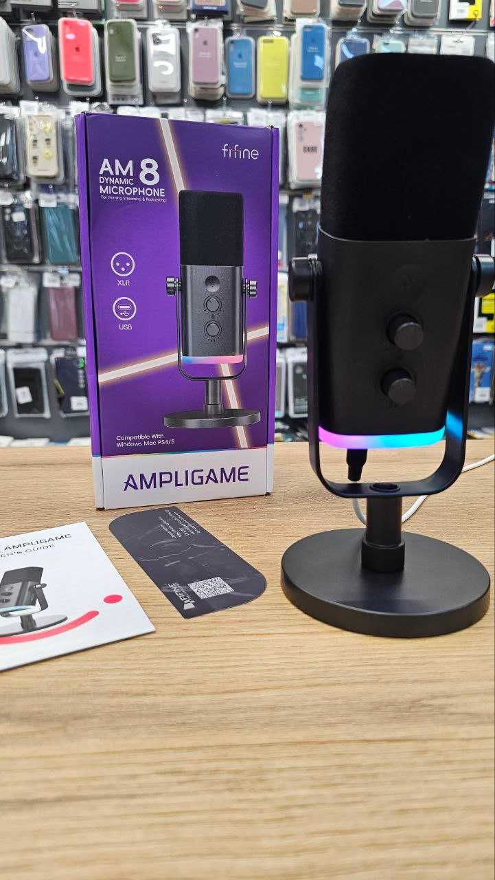 FIFINE AmpliGame AM8 XLR/USB Динамічний мікрофон
