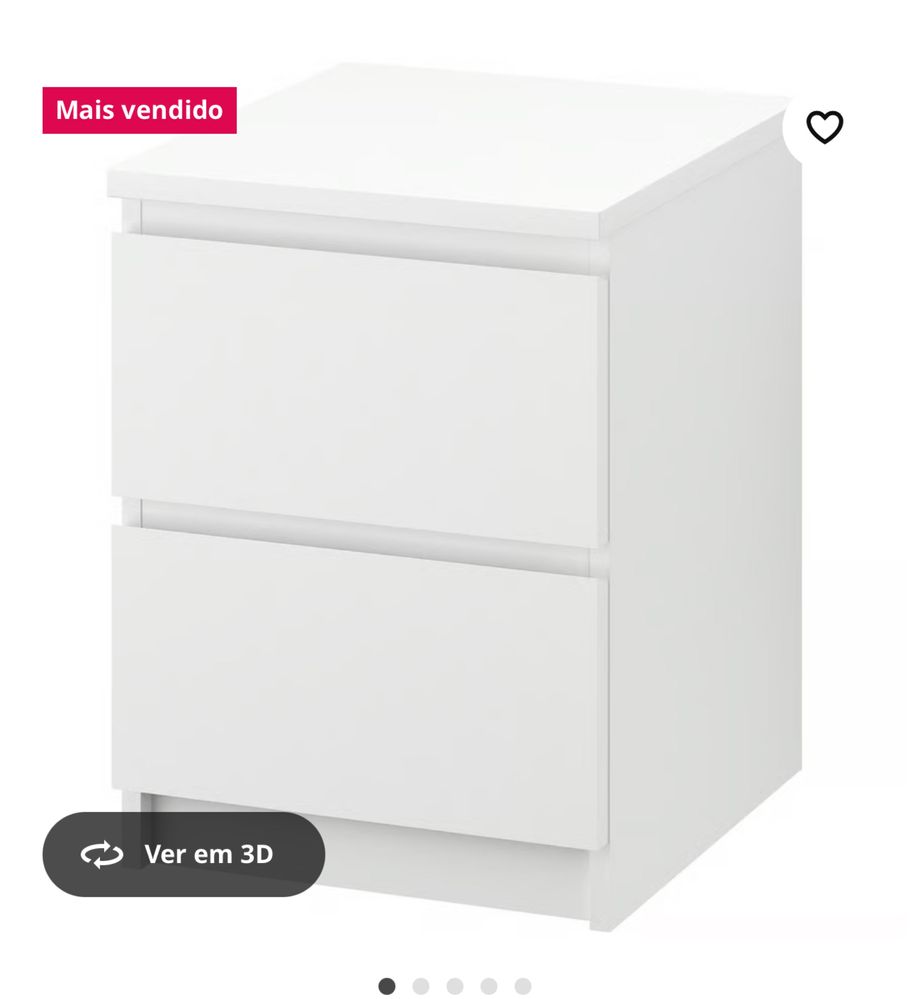 Mesas de cabeceira Malm Ikea