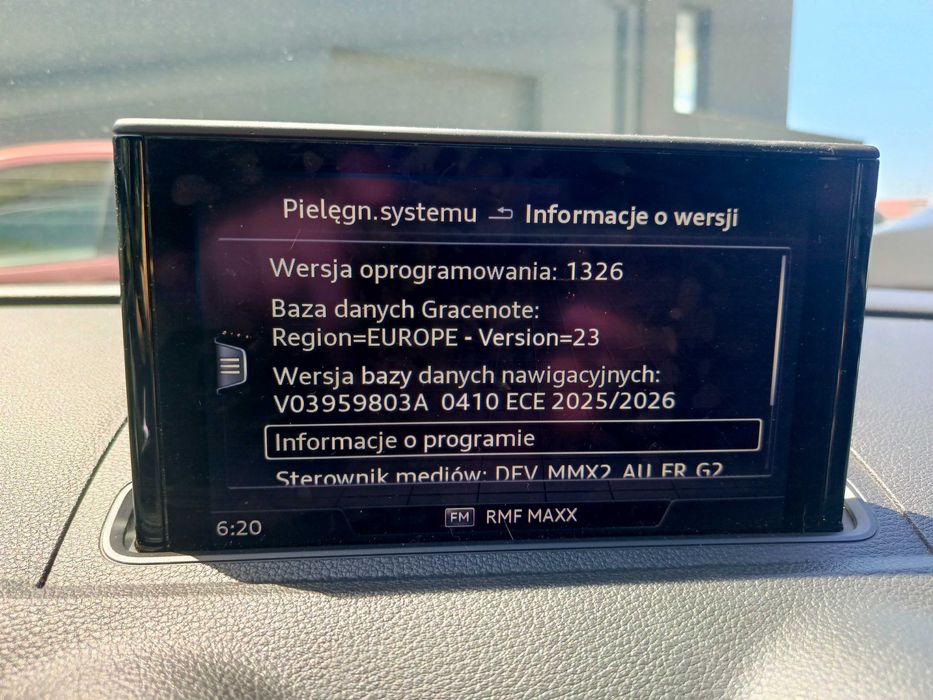 Czytanie znaków Asystent świateł VIM CarPlay Android Kodowanie Audi