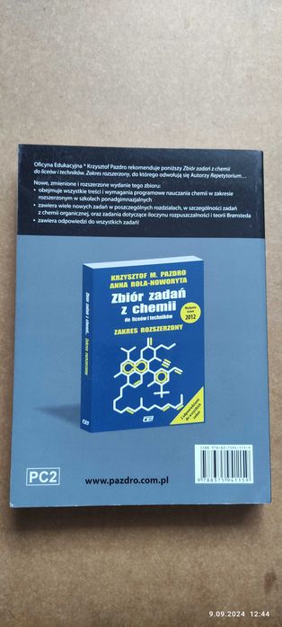 Chemia. Repetytorium. Krzysztof Pazdro, Anna Rola-Noworyta