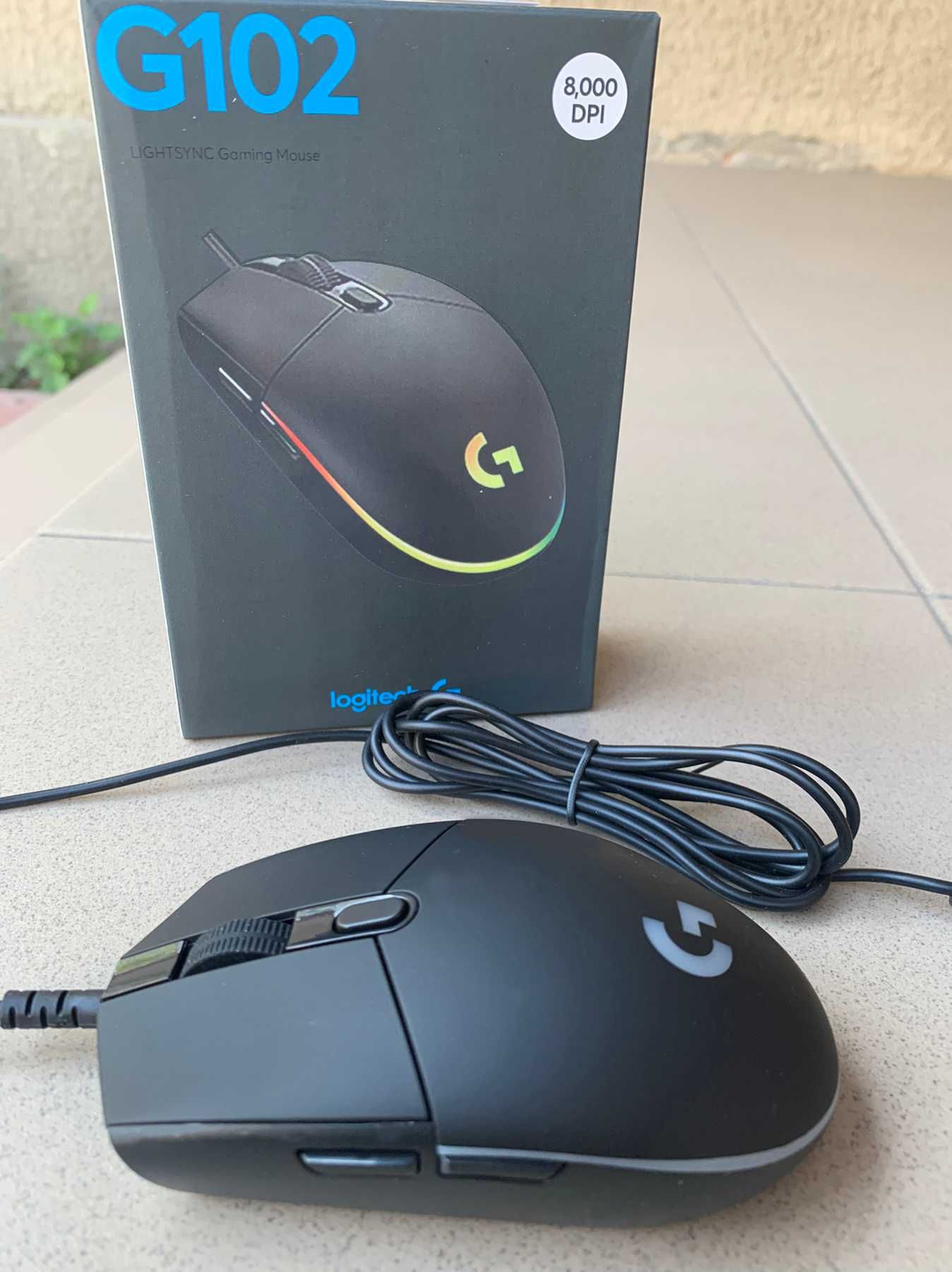 Игровая проводная мышь Logitech g102 (новая в коробочке)