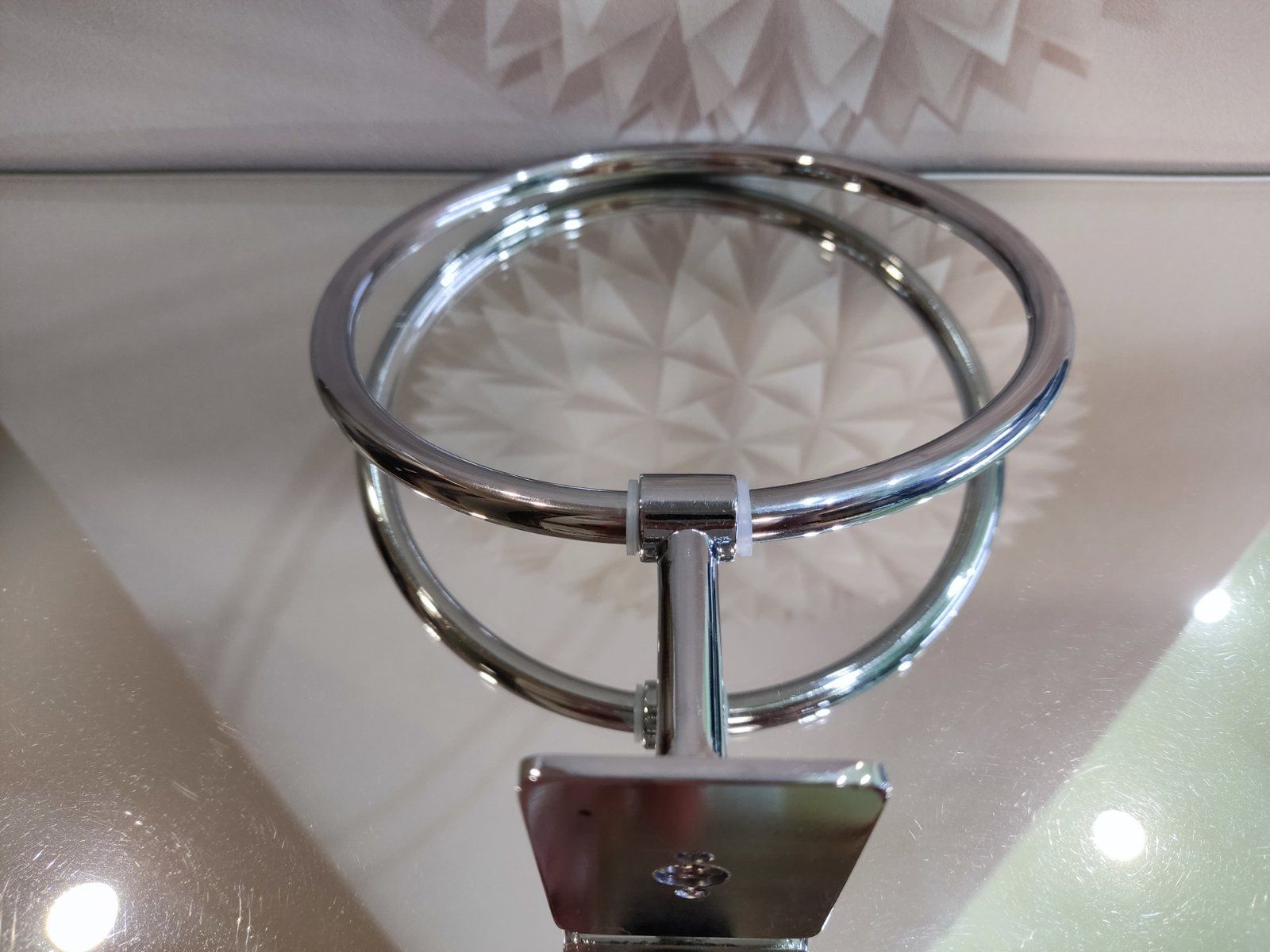 Вешалка для полотенец ванны держатель кольцо хром