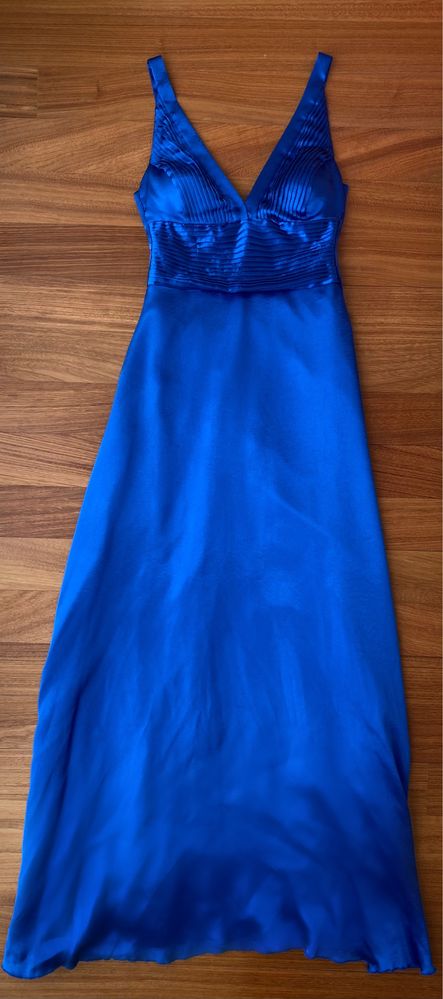 Vestido maxi azul Marisa Guimarães