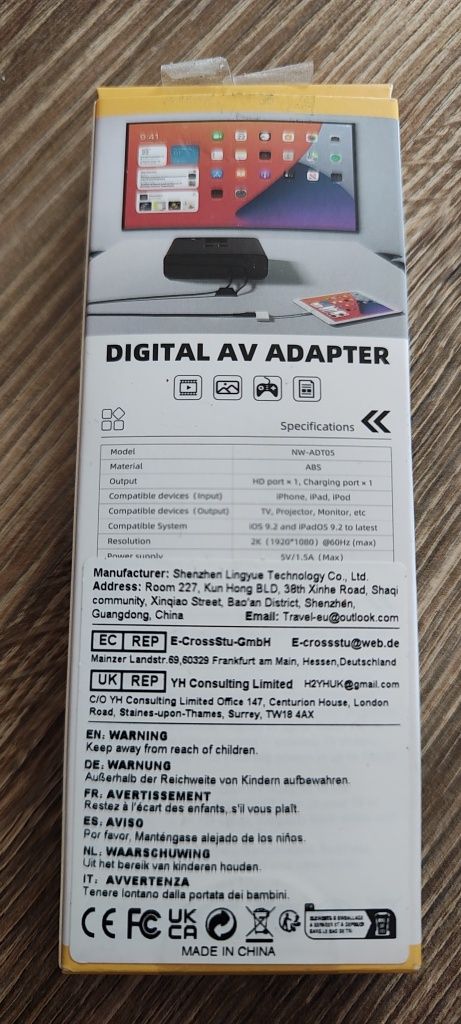 Cyfrowa przejściówka AV Apple