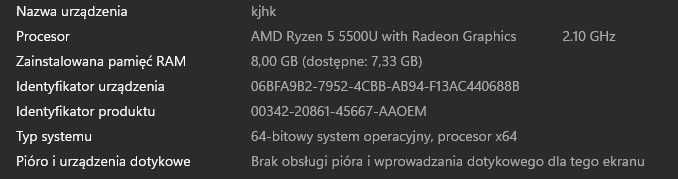 Laptop HP dla nauki lub pracy