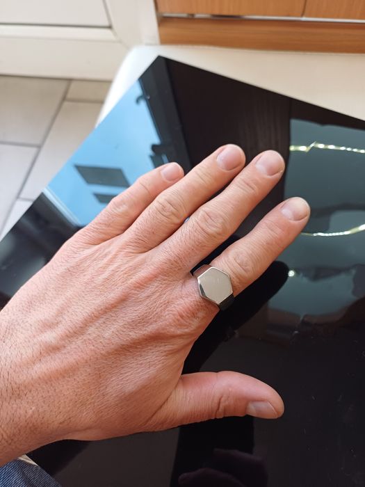 Srebrny sygnet roz 26