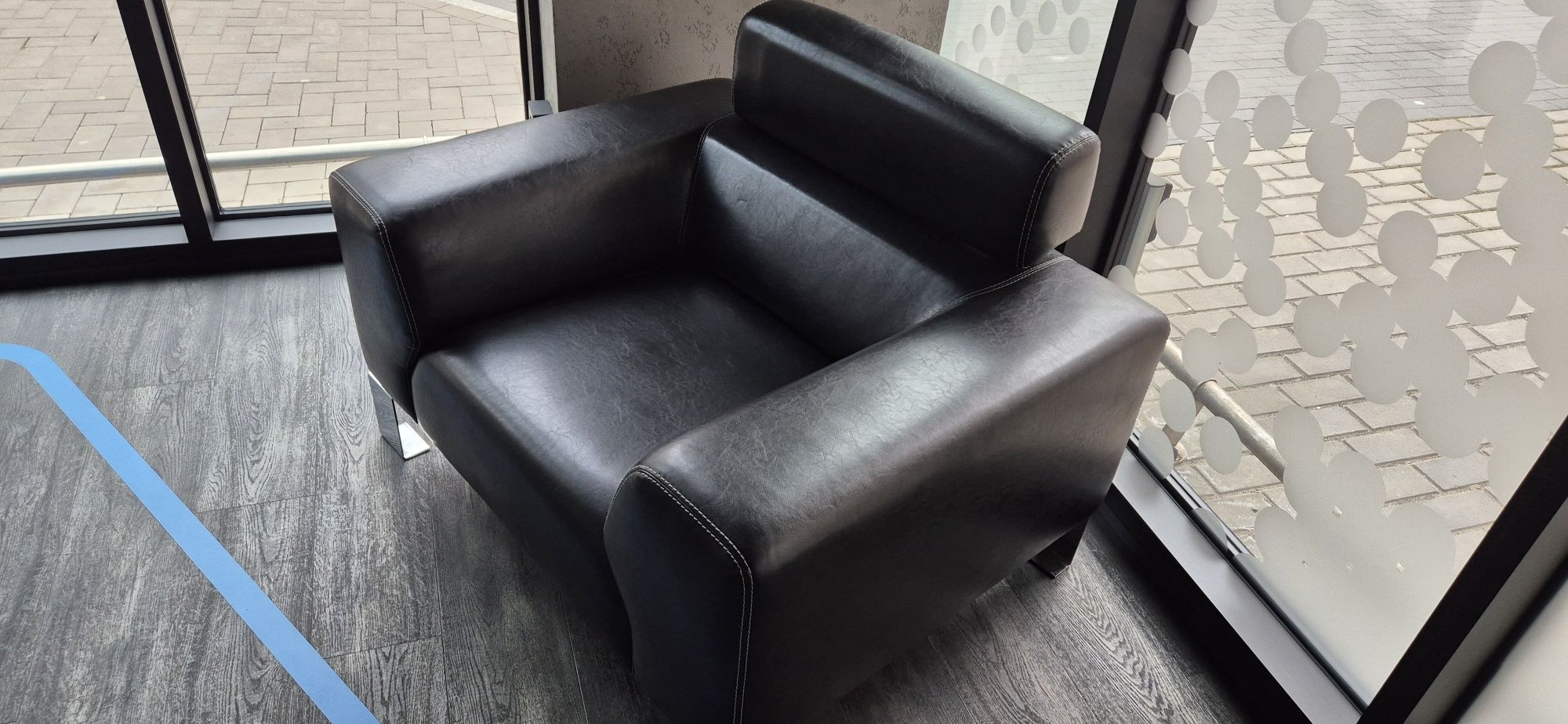 Fotel loft , skóra eko, wysoka jakość - stan perfekcyjny