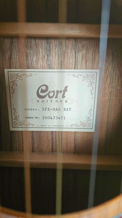 Електроакустична гітара CORT SFX-DAO Natural + чохол і каподастр