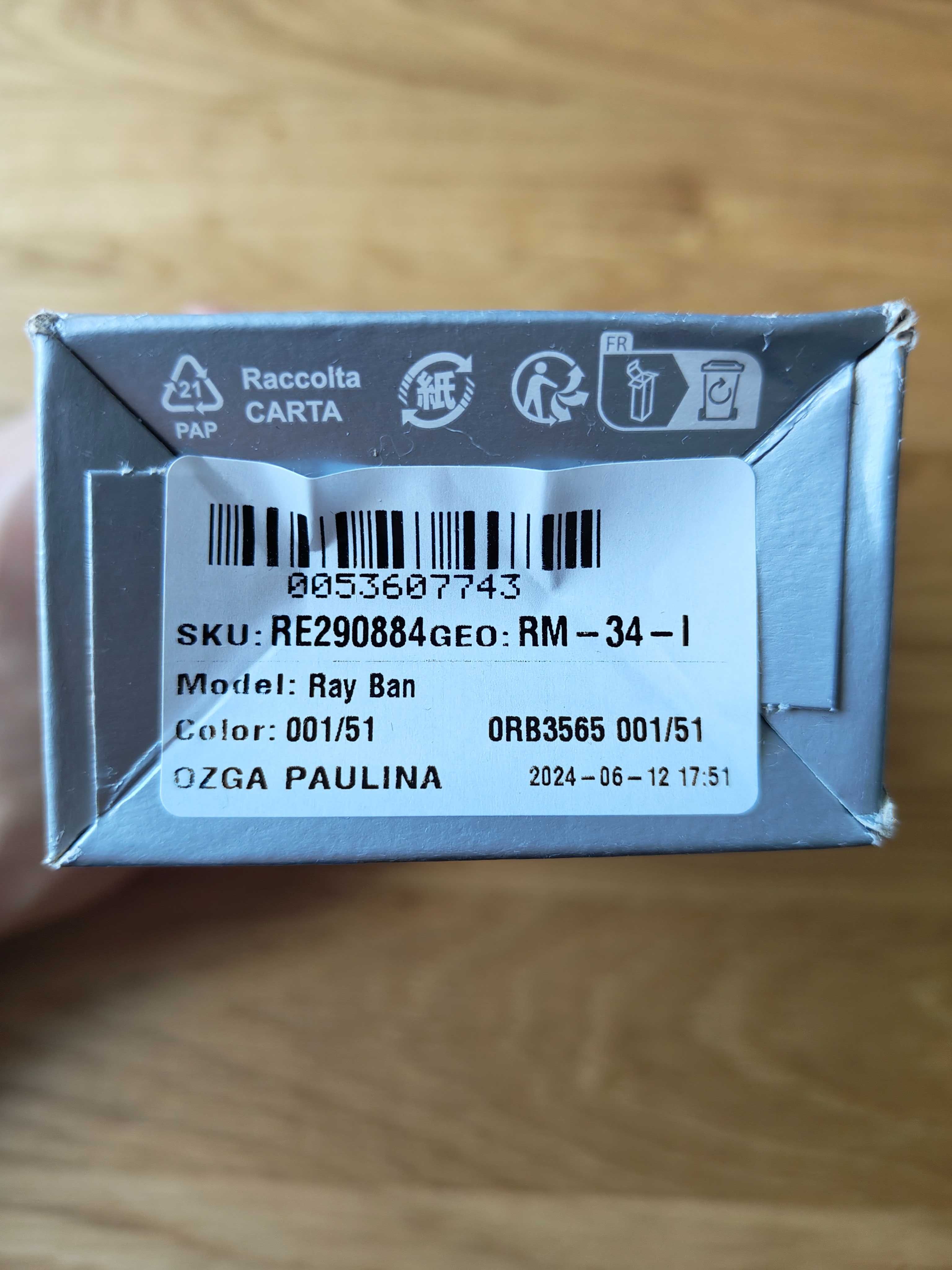 Szkła do Ray‑Ban Jack RB3565 – komplet (lewe + prawe)