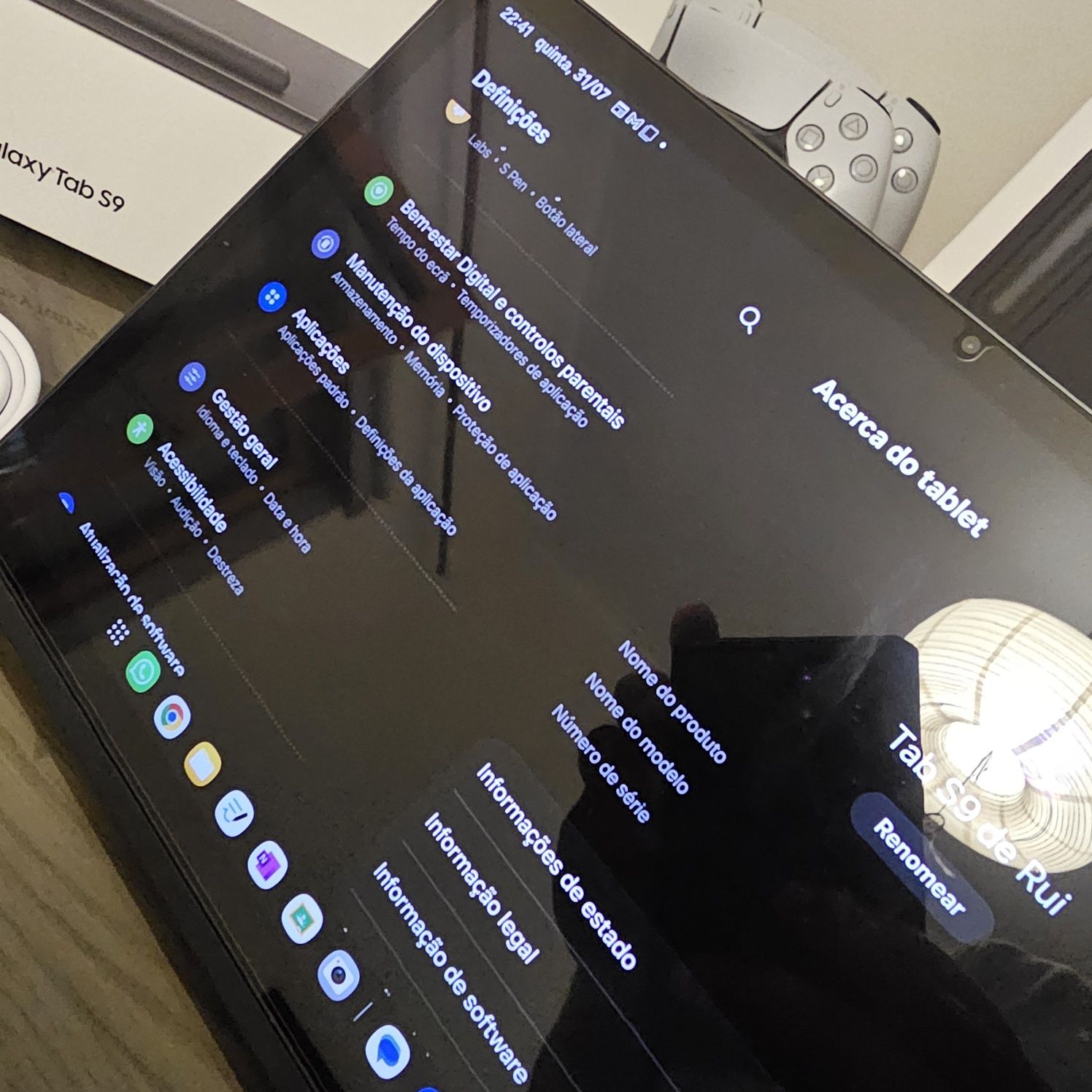 Tablet Samsung Galaxy Tab S9 Grafite 256gb c/ Capa Original