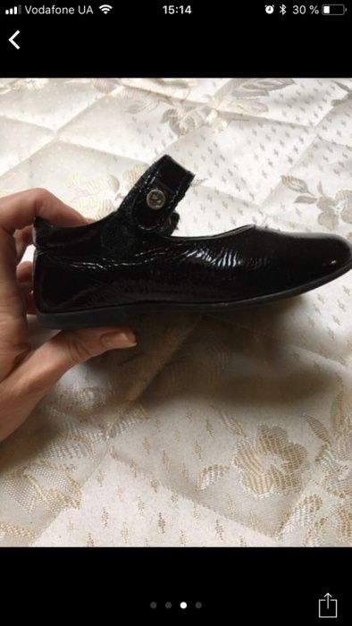 Итальянские лаковые кожаные туфли