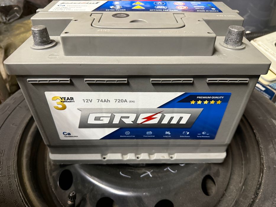 Akumulator używany GROM Premium 74ah 720A 92% sprawności POLECAM!!!