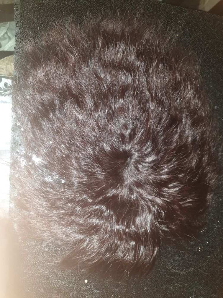 Cabelo 100porcento Humano verdadeiro com aplique para por cima do noss