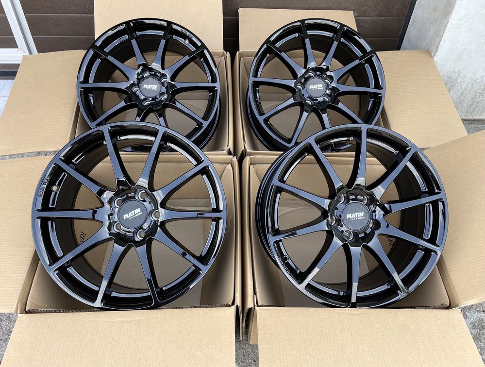 4x felgi aluminiowe NOWE czarne 5x112 r18 et38 8J Alufelgi Germany 18”