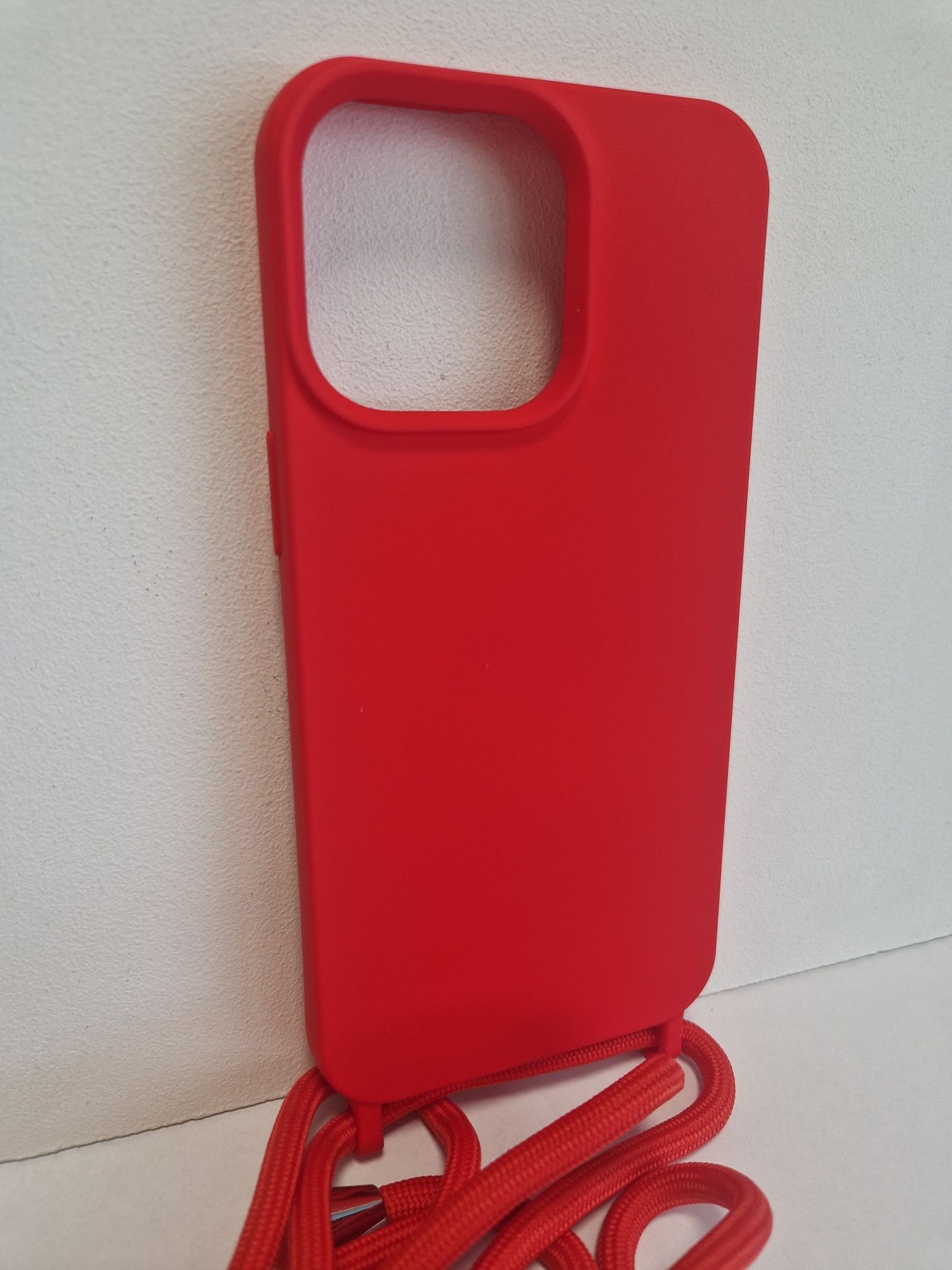 Strap Silicone Case do Iphone 15 Pro Max wzór 1 czerwony