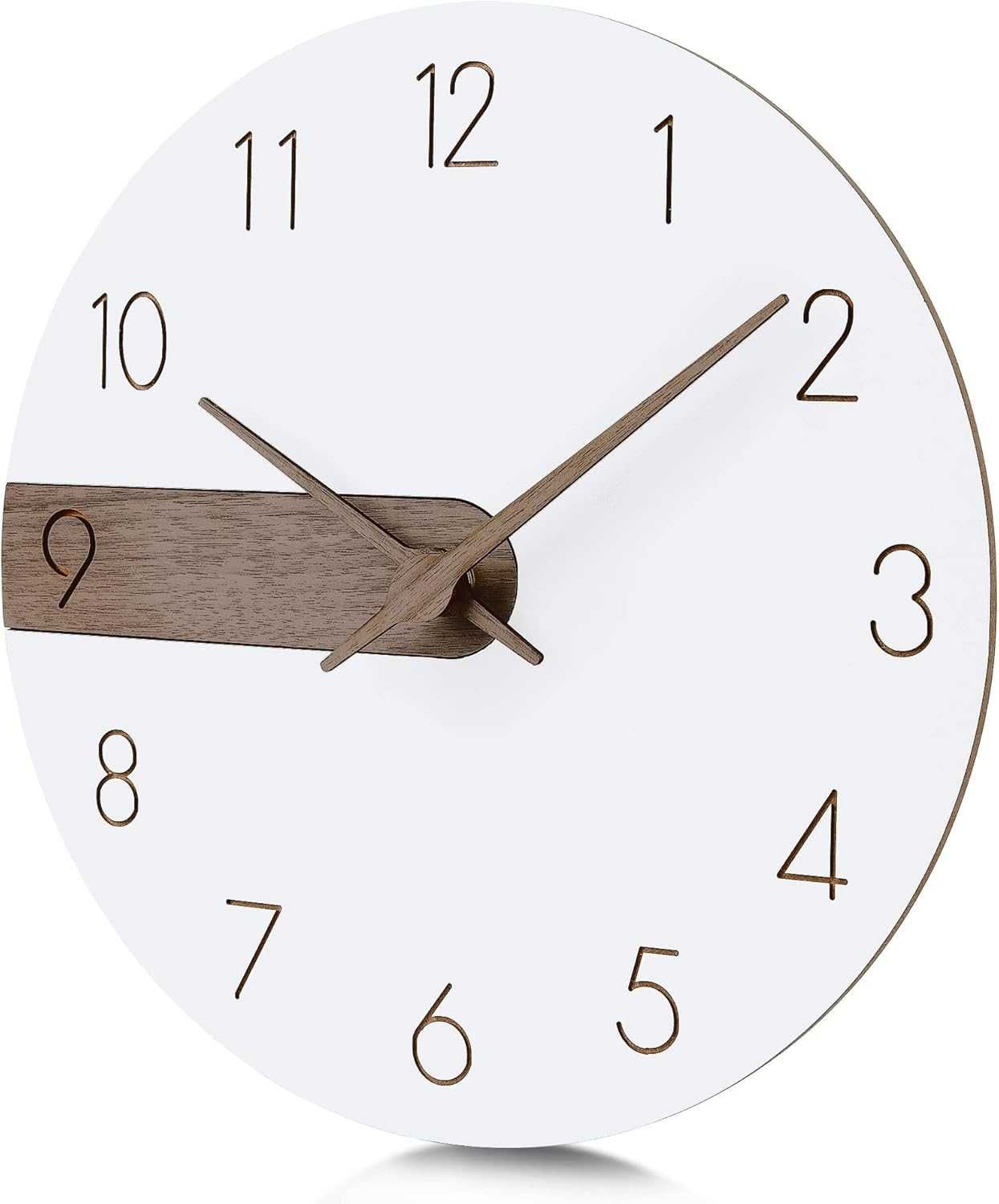 Zegar Ścienny Drewniany 30cm Cichy Lafocuse  #6577