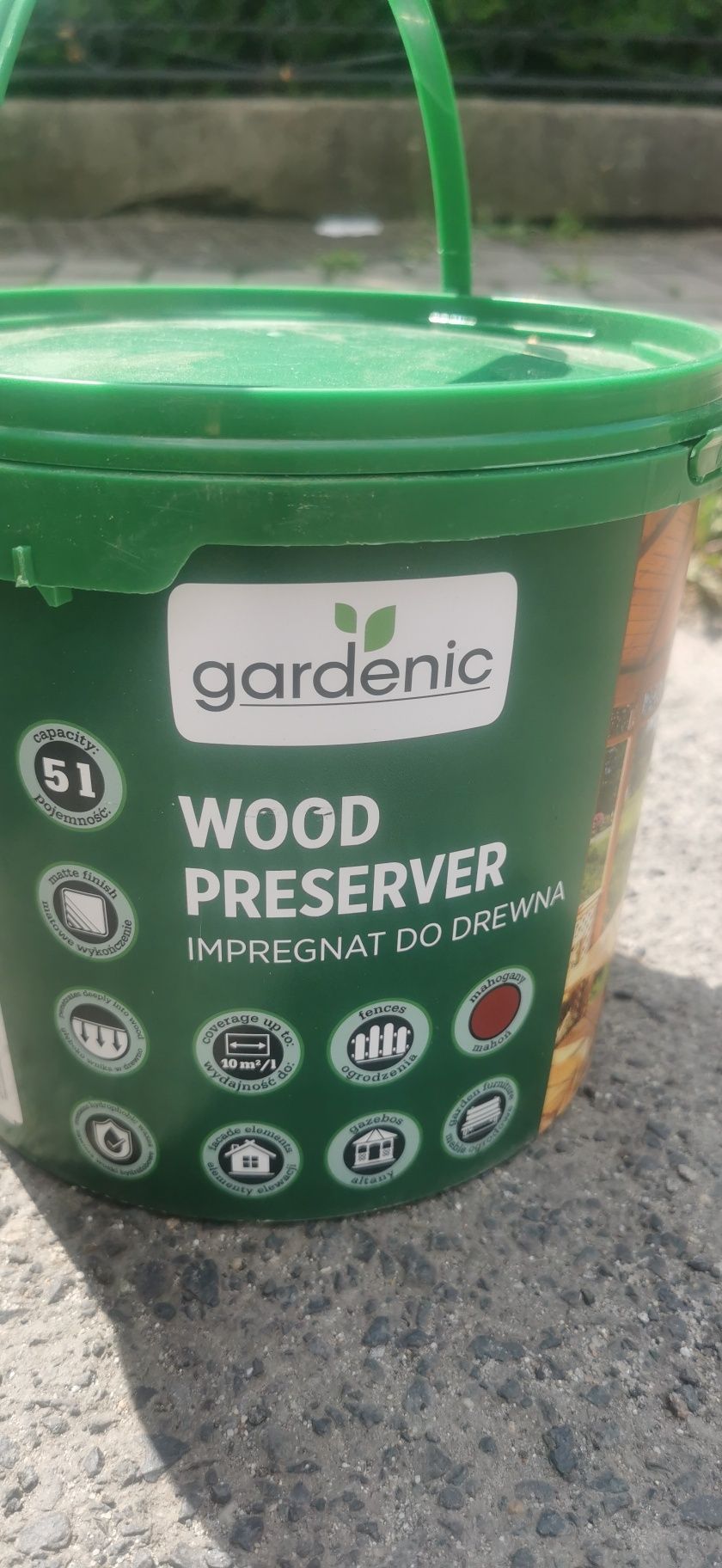 Impregnat do drewna 5l mahoń nowy