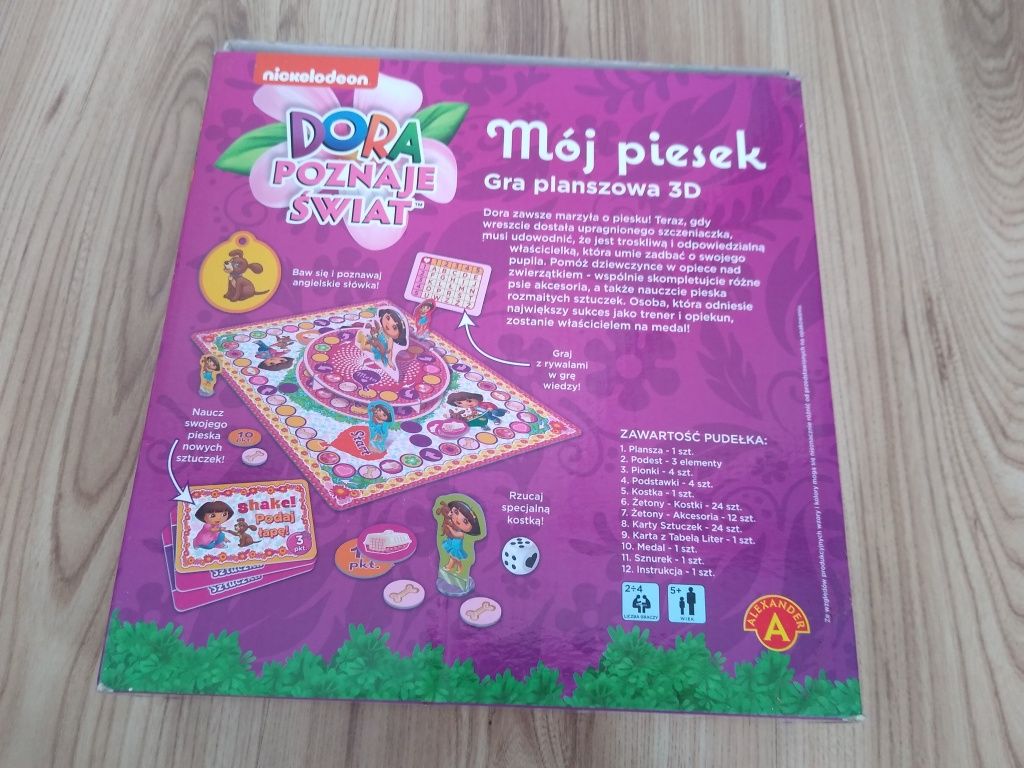 Gra planszowa 3D Dora poznaje świat Mój piesek