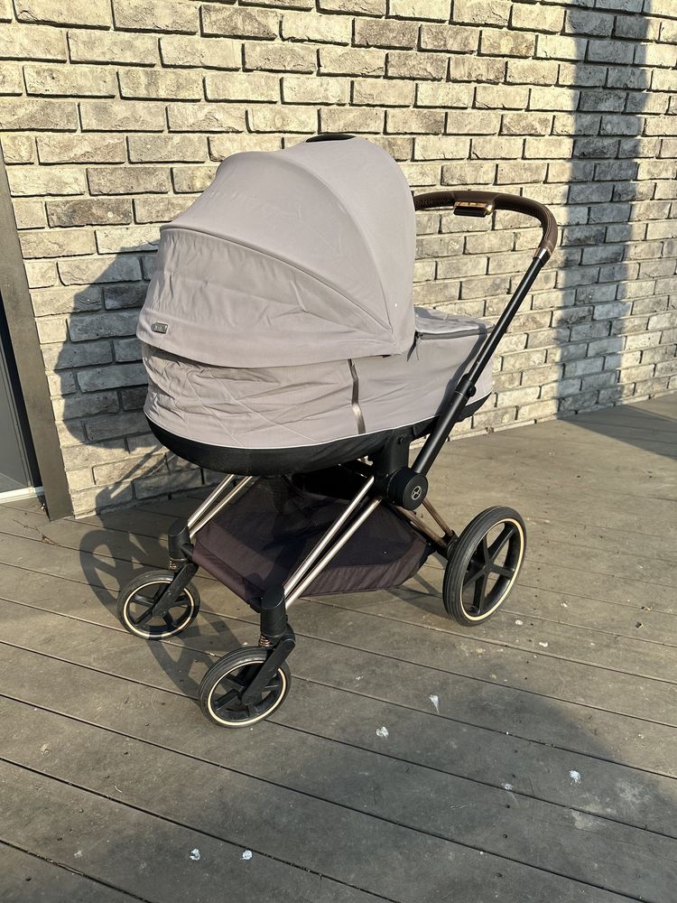 Wózek Cybex Priam Golden Rose Soho Grey gondola i spacerówka