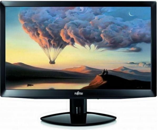 ТОНКИЙ яркий 'Монітор 20" Fujitsu L20T-2 LED з вбудованими динаміками