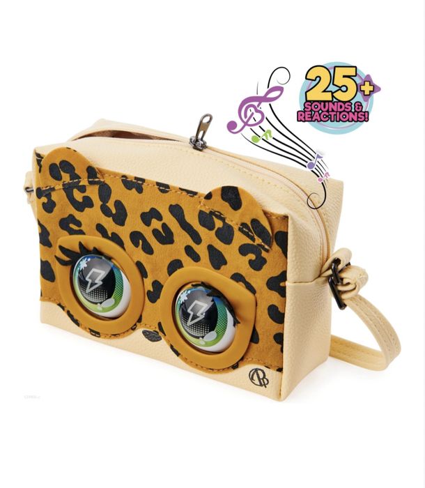 Spin masters purse pets interaktywna torebka leopard lampart beż