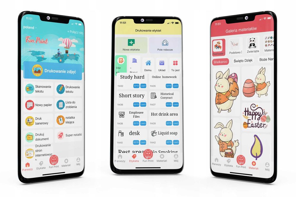 DRUKUŚ DRUKARKA KOT termiczna mini drukarka przenośna papier