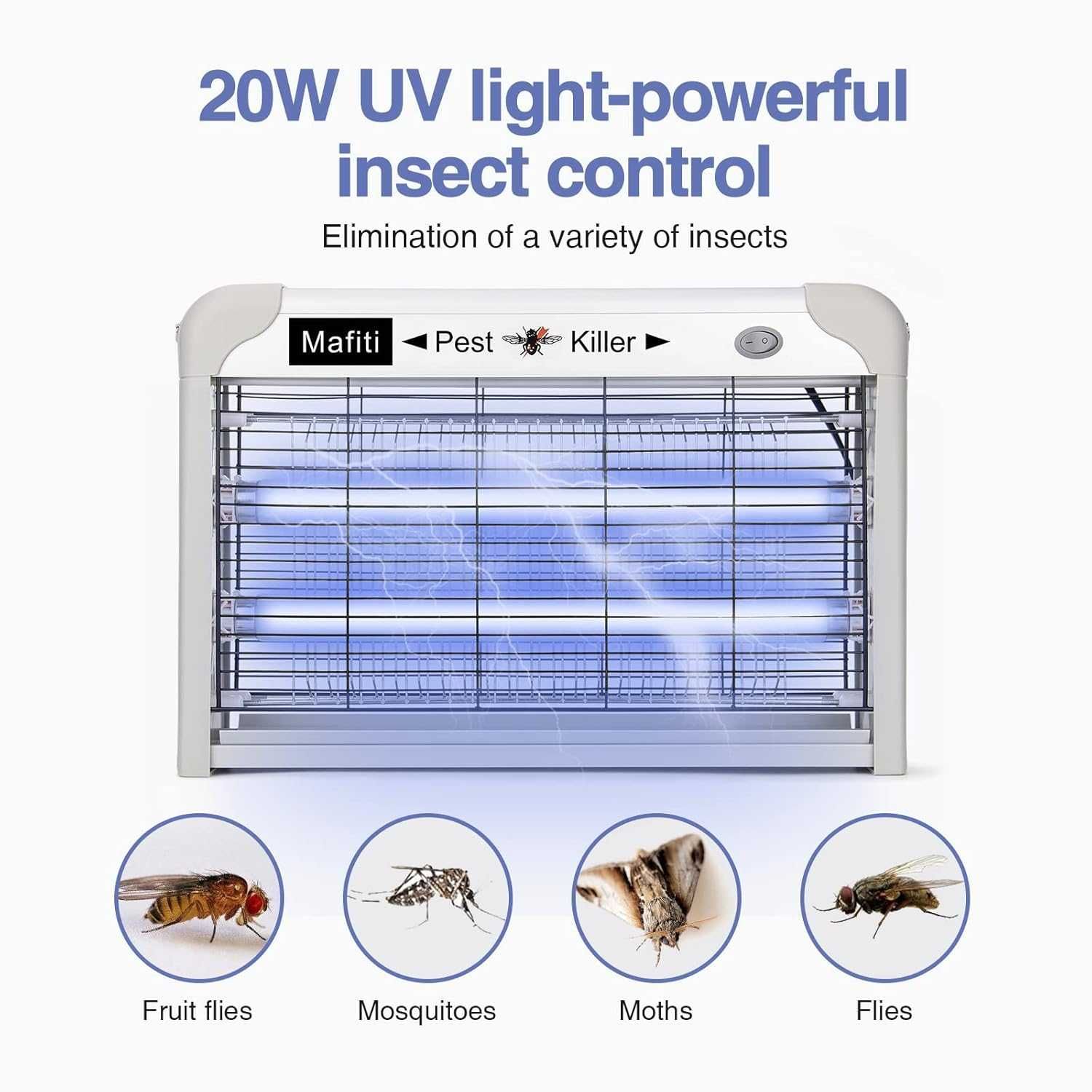 Nowy elektryczny przyrząd do zabijania owadów / światło UV 20W !9386!