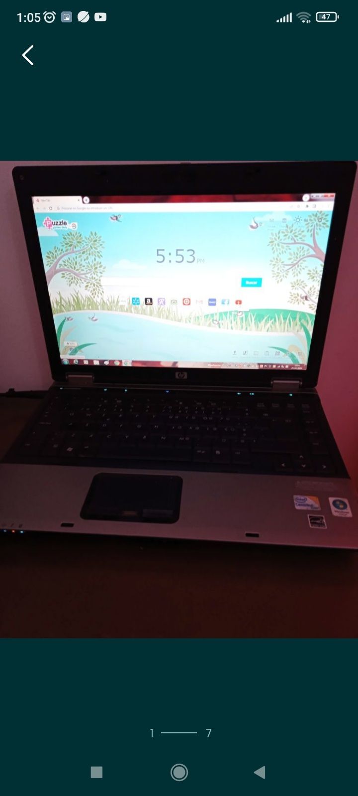 Computador  secretaria Acer window xp e portátil hp e máquina escrever