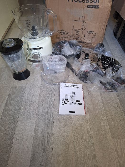 Homtone CY-361 robot kuchenny 10w1, 1000 W z mikserem 1,5l i miską 3l