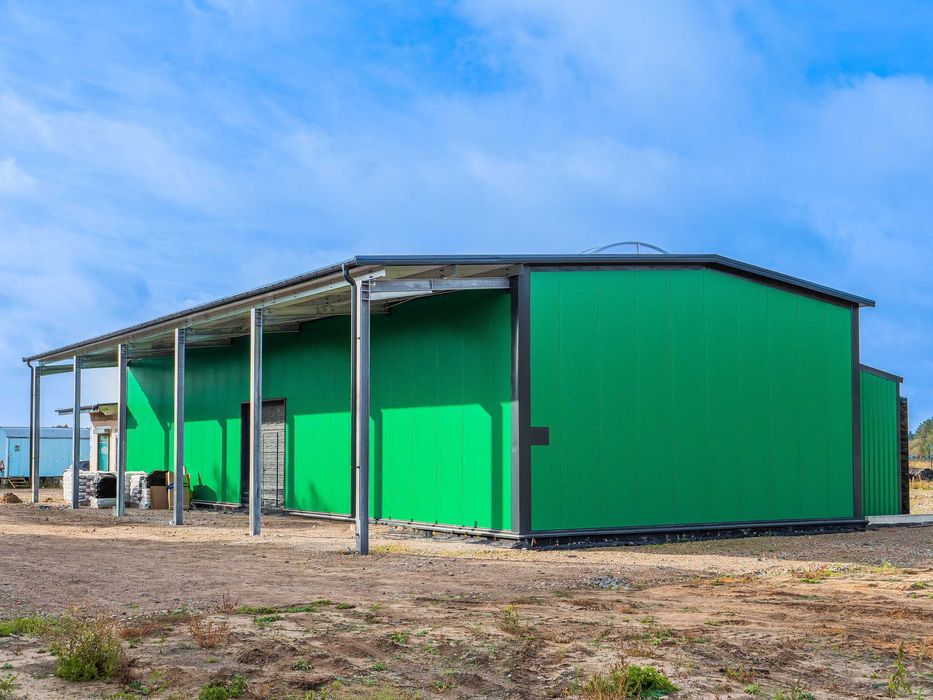 Hala Ocieplana 17x25x5m Magazynowa Zadaszenie PIR Stalowa 425m2
