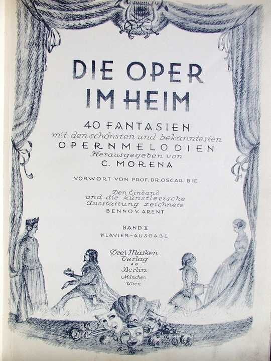 DIE OPER IM HEIM 1926 r. Band 1 i 2 - Oscar Bie