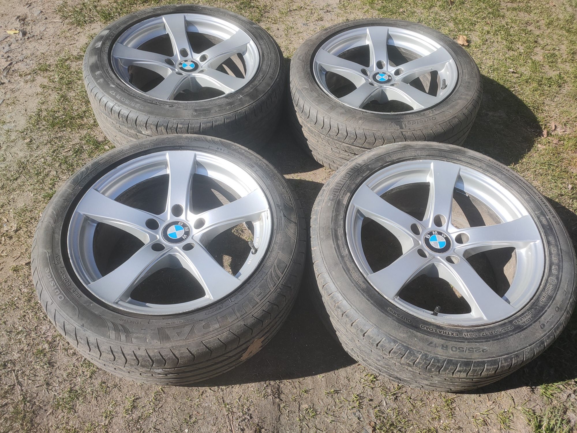 Alufelgi BMW 17" z oponami 225/50r17 zamiana